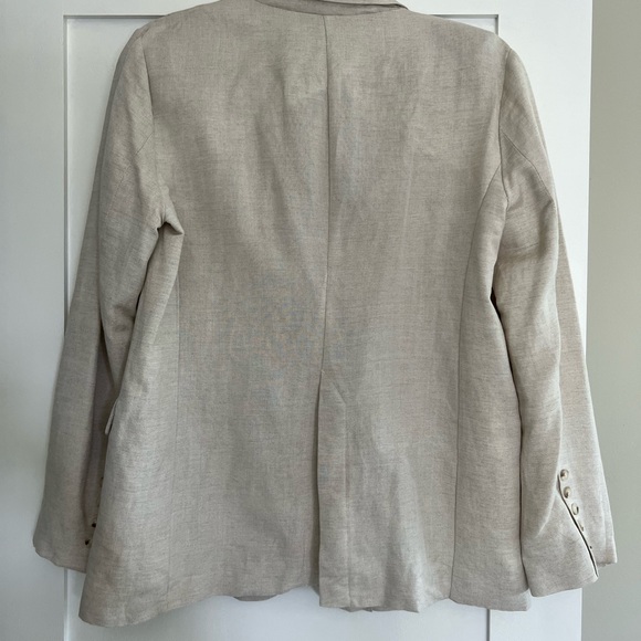 Cream linen blazer - Picture 6 of 6